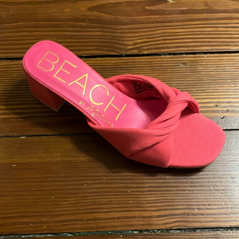 Matisse coral sandals
